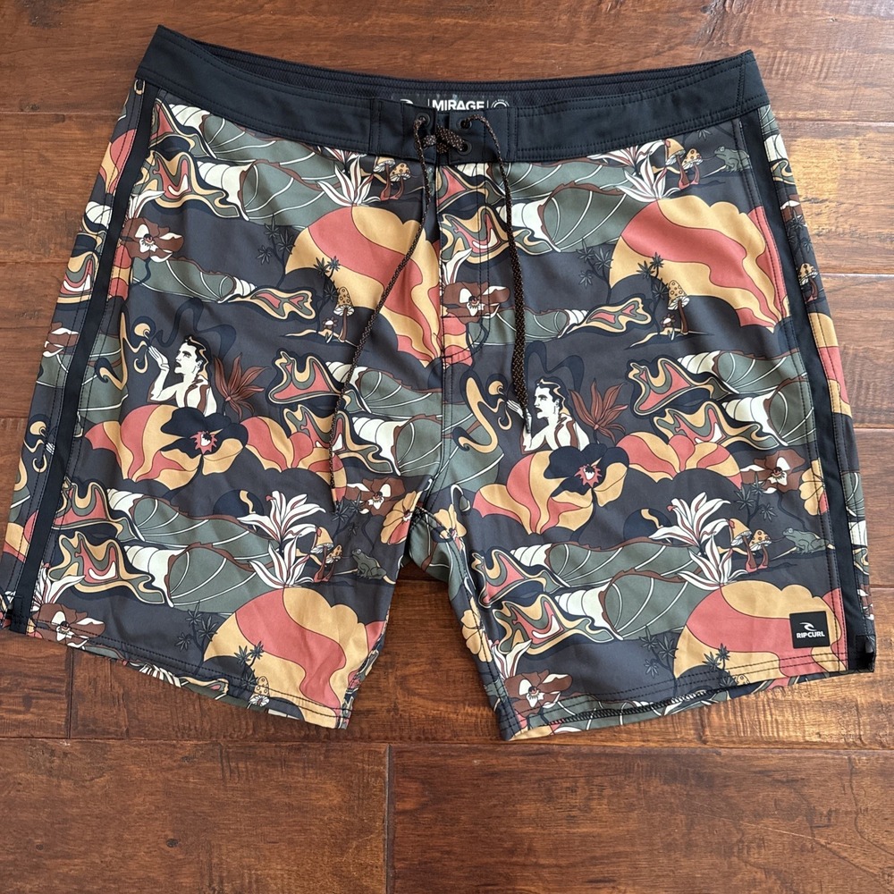 Rip Curl MIRAGE POSTCARDS BOARDSHORT 2024‎ Size 40 Ultimate Stretch EUC